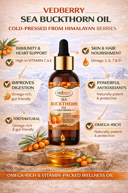 Sea Buckthorn Oil 30ml Face Serum&Hair Serum