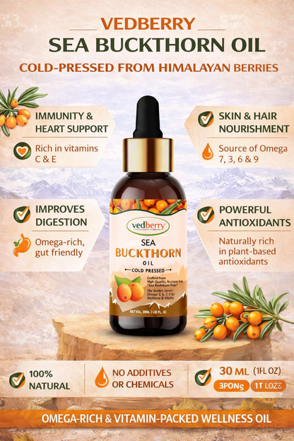 Sea Buckthorn Oil 30ml Face Serum&Hair Serum