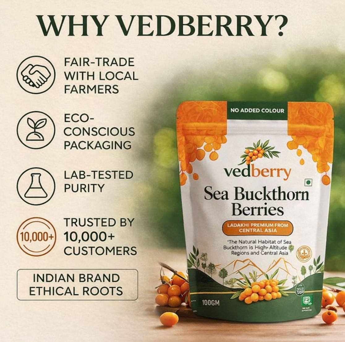 Himalayan Sea Buckthorn Berries | Sun-Dried & 100% Natural