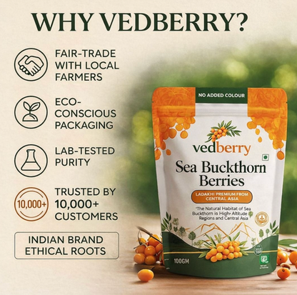 Himalayan Sea Buckthorn Berries | Sun-Dried & 100% Natural