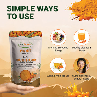 Organic Sea Buckthorn Berry Powder (100 Gram)