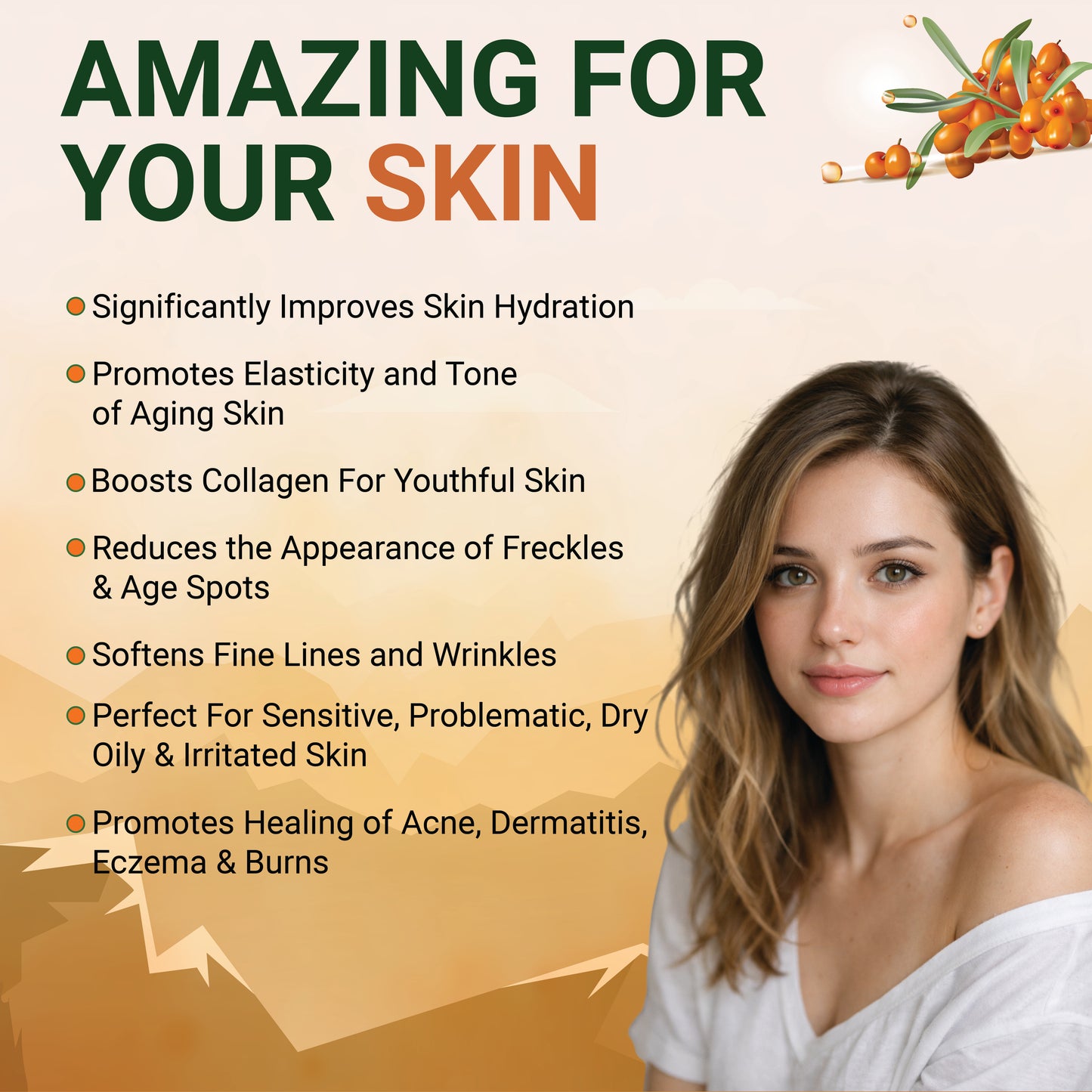 Sea Buckthorn Oil 30ml Face Serum&Hair Serum