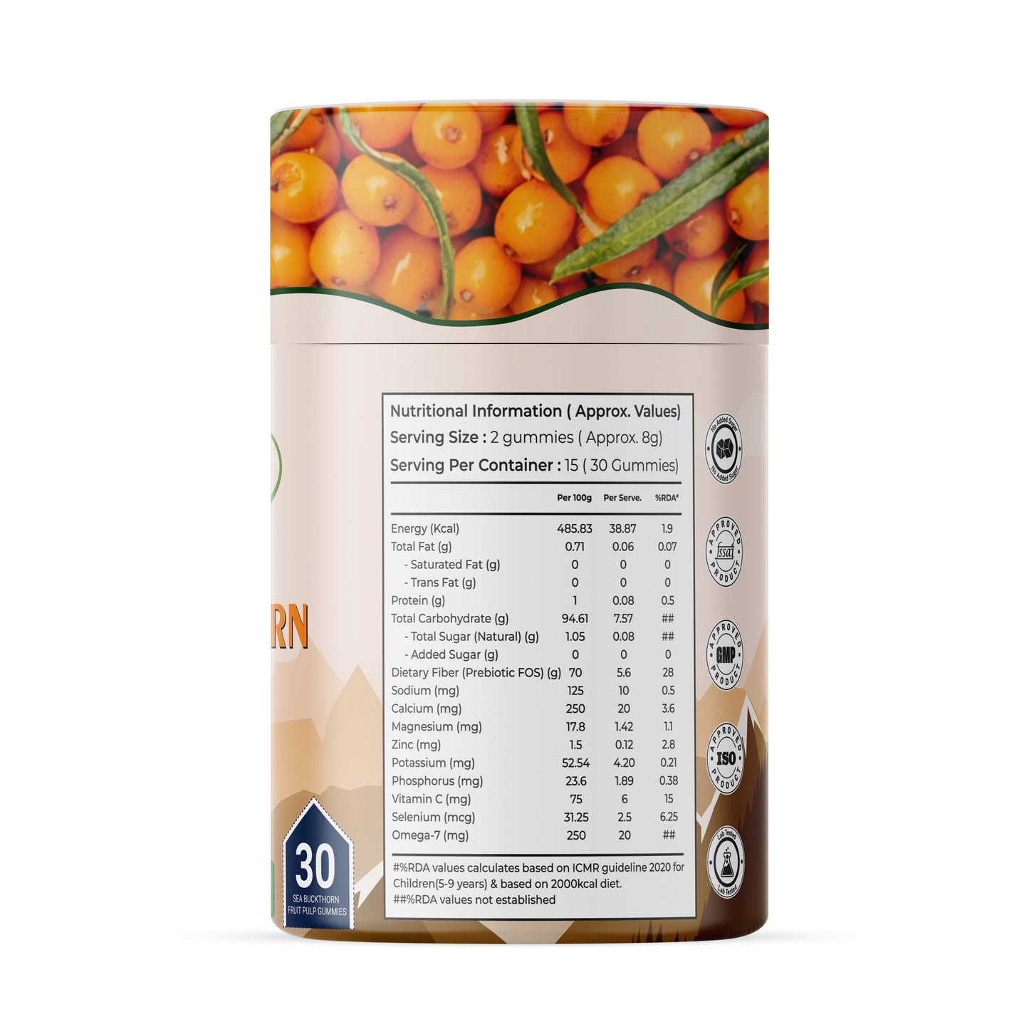 Vedberry Sea Buckthorn Gummies