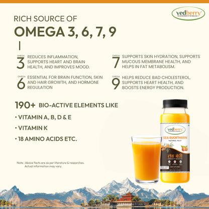 Sea Buckthorn Juice (Pulp) Natural Vitamin C | Immunity & Skin Glow