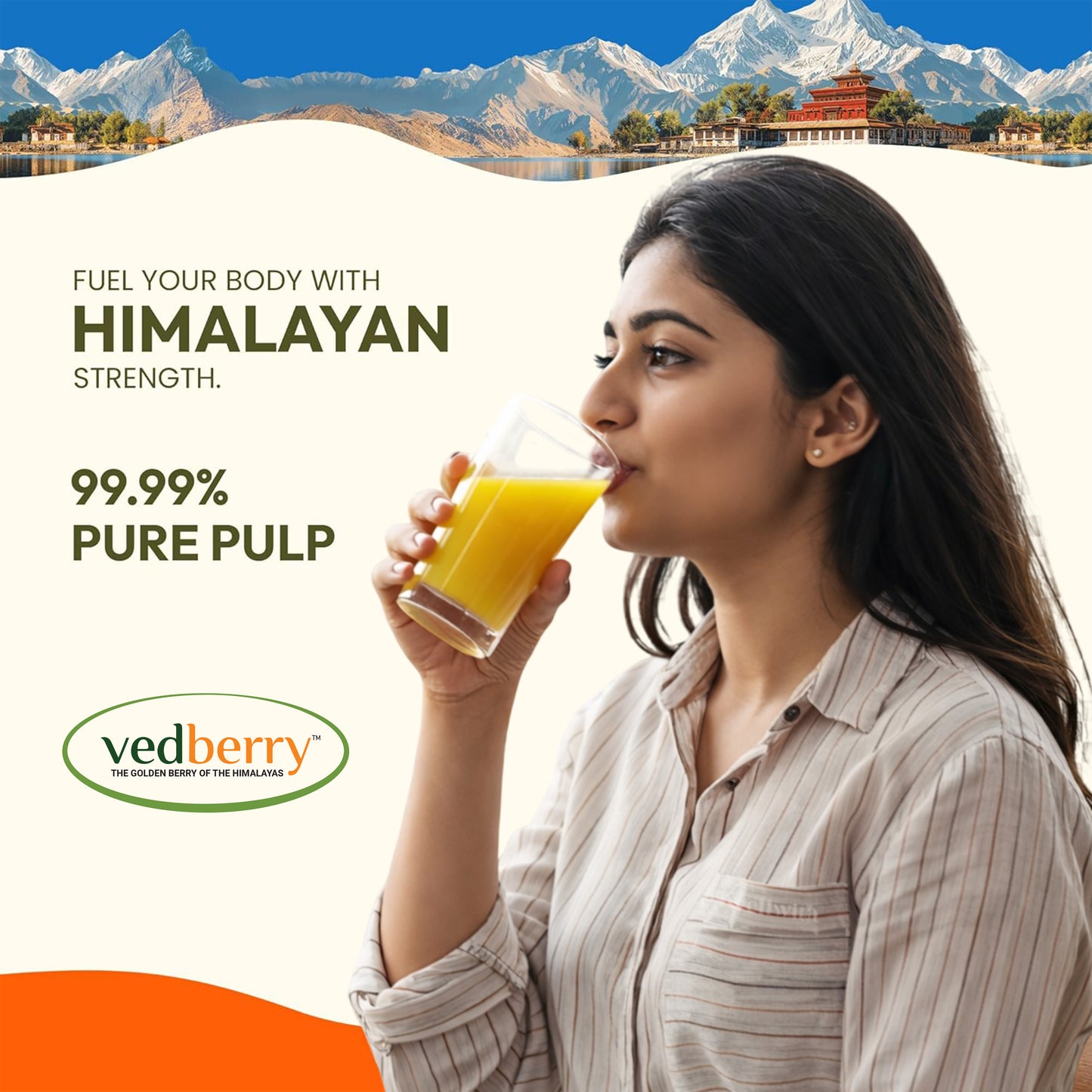 Sea Buckthorn Juice (Pulp) Natural Vitamin C | Immunity & Skin Glow